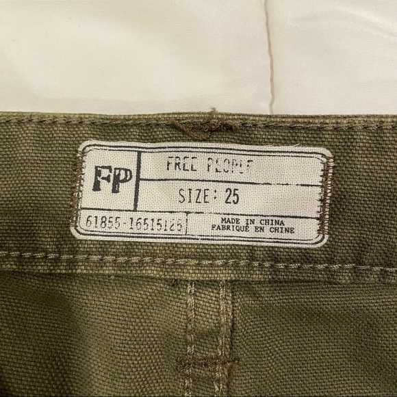 free people | canvas relaxed mini cargo skirt - Picture 10 of 12